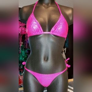 Pink Bikini A/B-Small (competition, posing practice, photo shoot)
